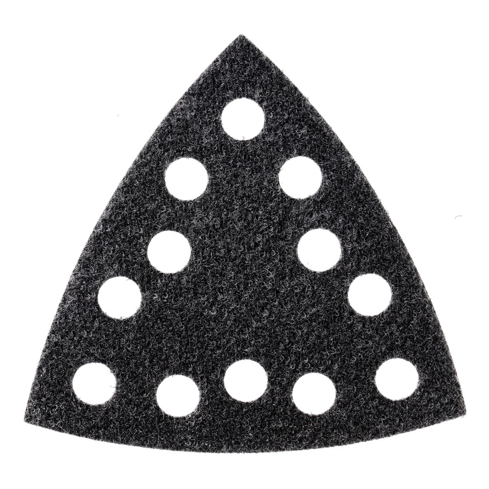 Black triangular pad with twelve holes