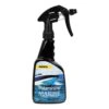 Black spray bottle with boat label