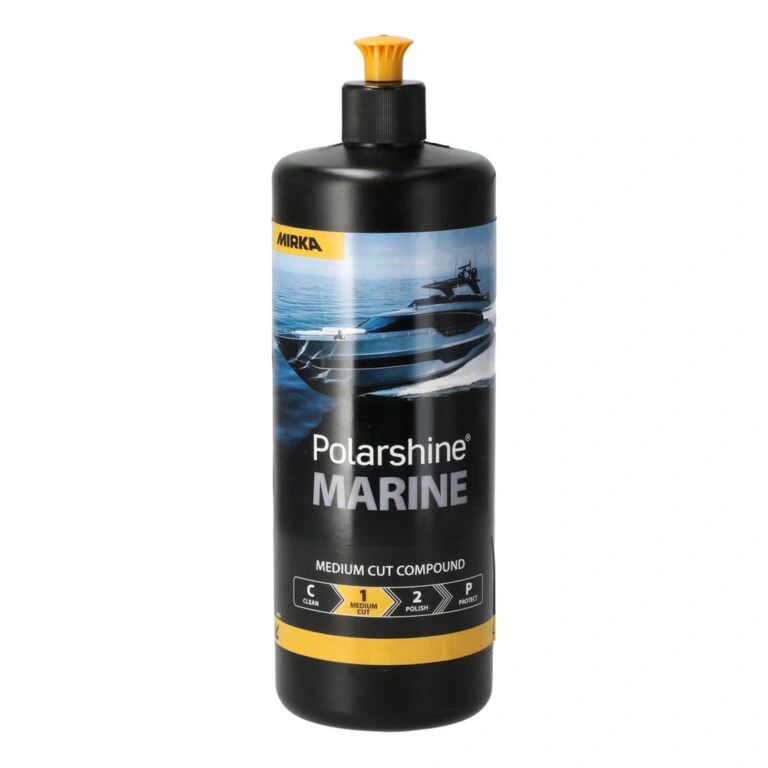 Tall black bottle with yellow cap