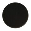Round black foam pad, front view