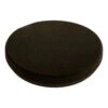 Round black foam pad, top view