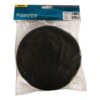 Hanging bag with a round black polishing pad