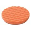 פד פוליש כתום עבה עם שקעים גליים - Thick orange polishing pad with wavy dimples