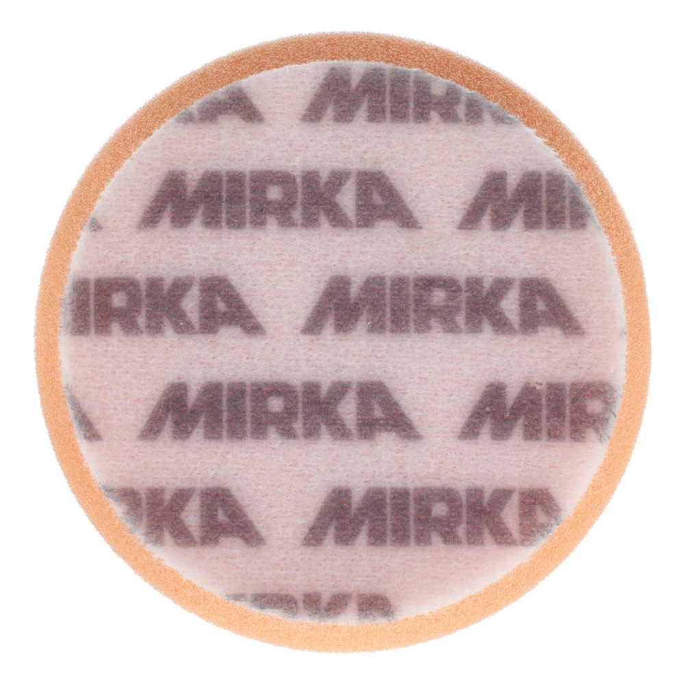 צד אחורי של פד כתום עם כיתוב MIRKA