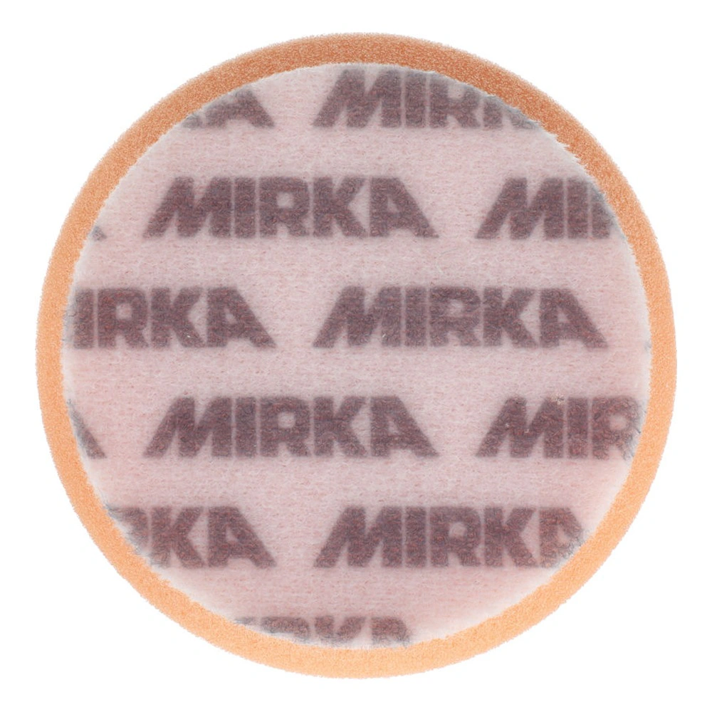 צד אחורי של פד כתום עם כיתוב MIRKA