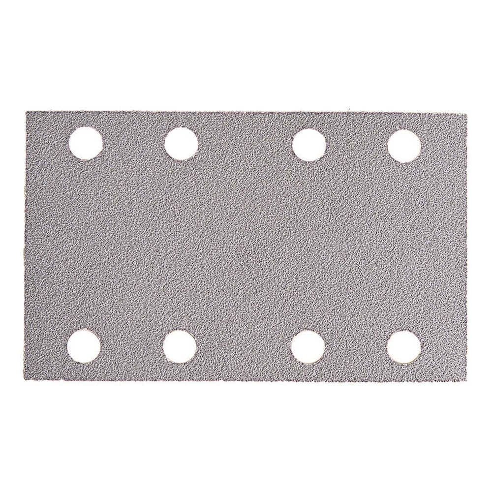 Rectangular sanding sheet with eight holes