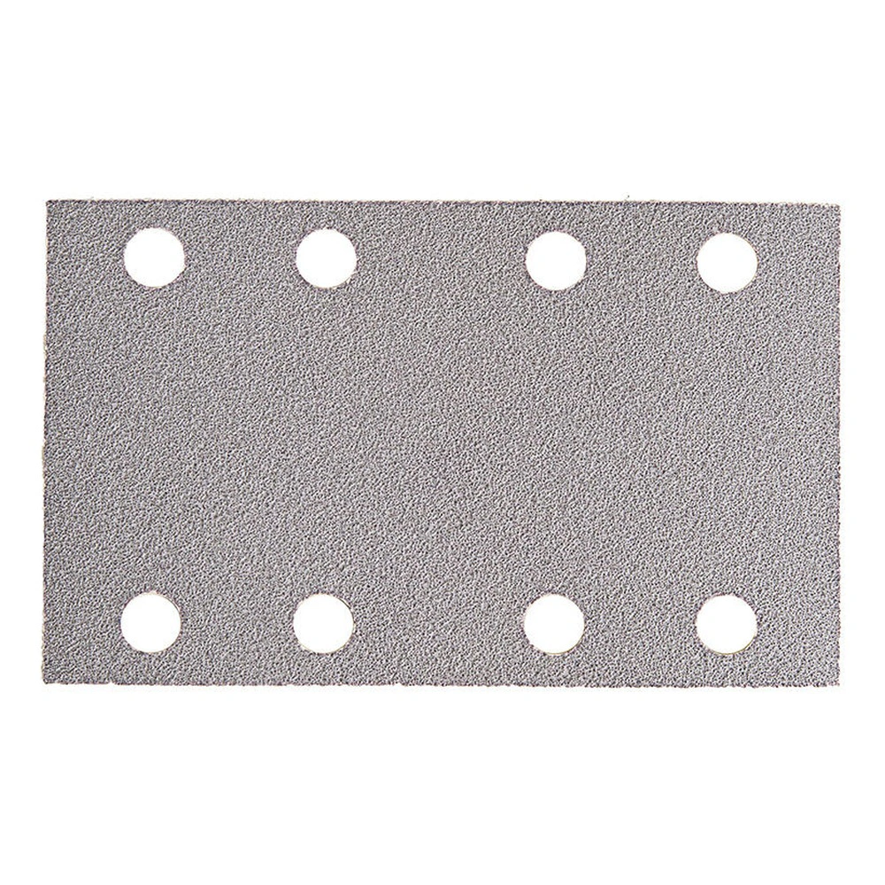 Rectangular sanding sheet with eight holes