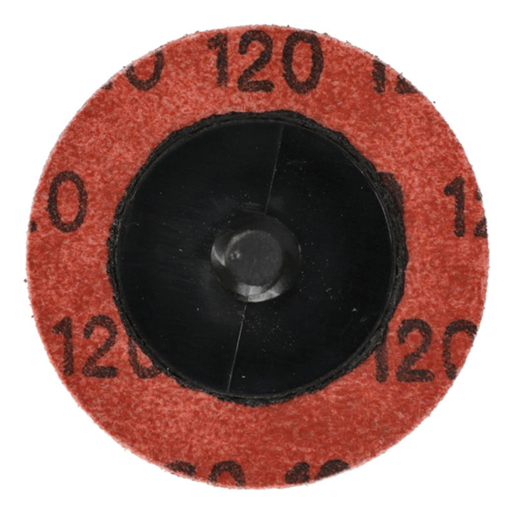 דיסק ליטוש אדום עם מרכז שחור וסימון 120