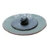 דיסק ירוק עם מתאם שחור במבט אלכסוני - Green disc with black adapter, angled view