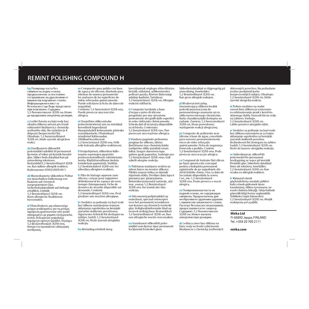 Back label page with dense text and columns