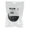 Clear plastic bag with label and black pad