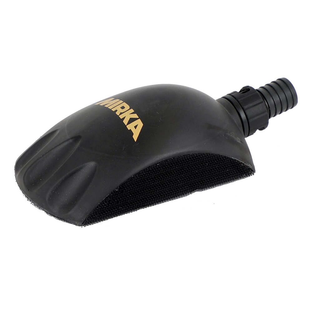 Black sanding block with hose connector