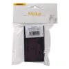 Packaged item in hanging bag with label and barcode