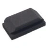 Black shaped sanding block, angled view