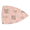 דף ליטוש משולש מודפס עם חורים - Printed triangular sanding sheet with holes