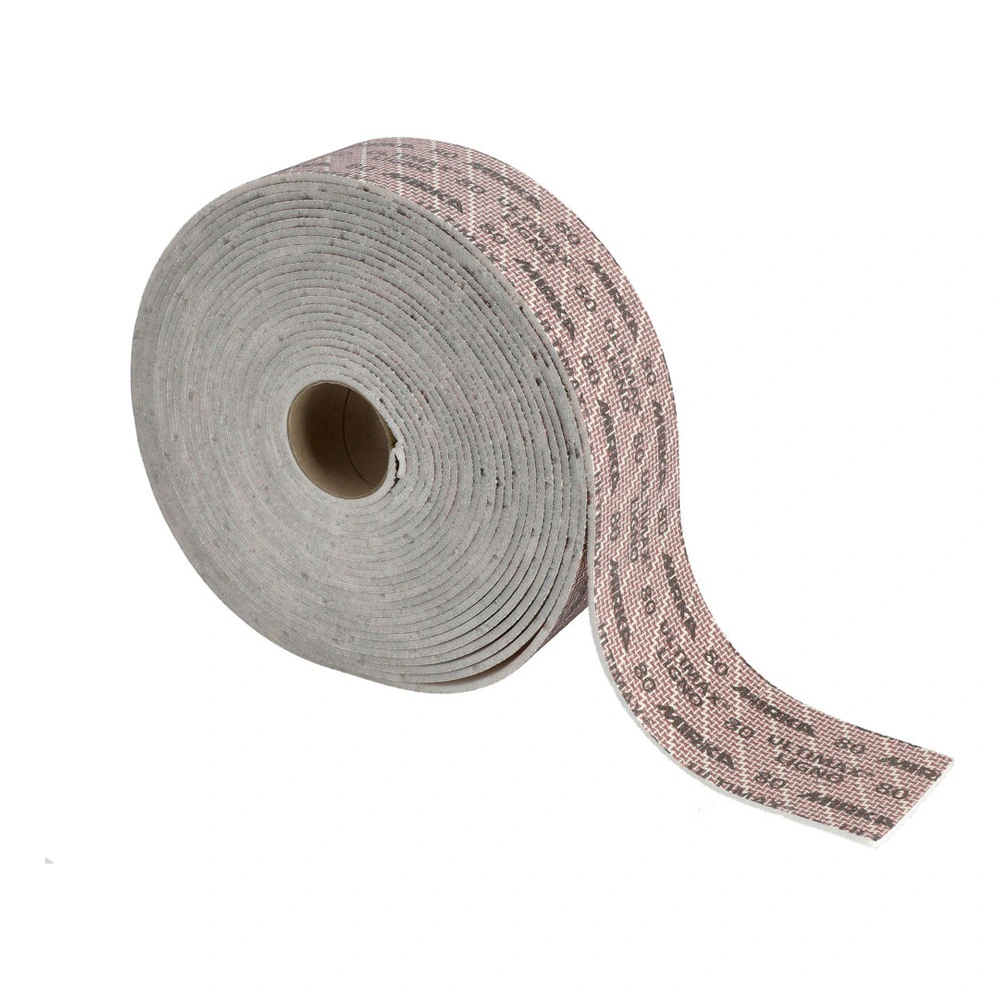 Perforated sanding roll in angled view