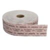Flat sanding roll with unrolled strip