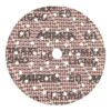 Round reddish-brown sanding disc with holes