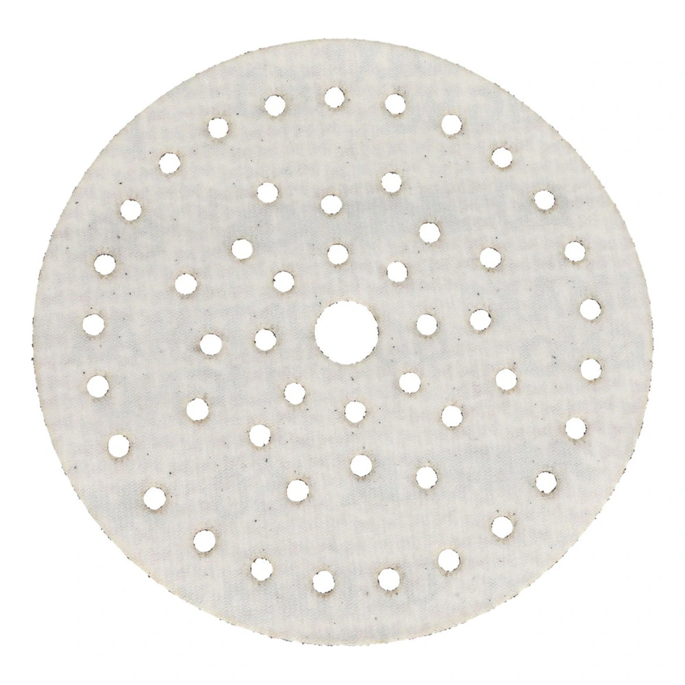 דיסק ליטוש לבן עם חורים רבים - White sanding disc with many holes