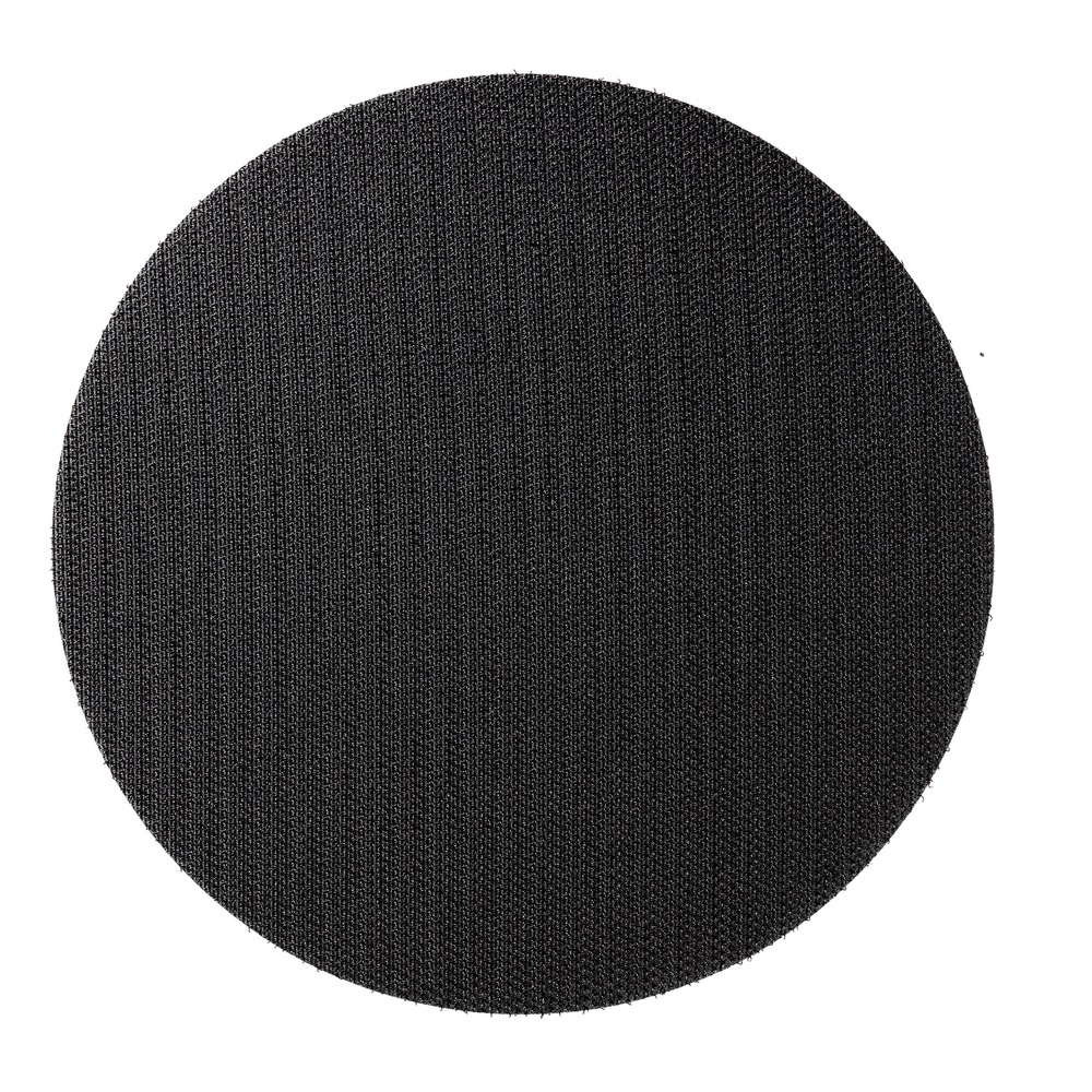 Black circular disc on white background