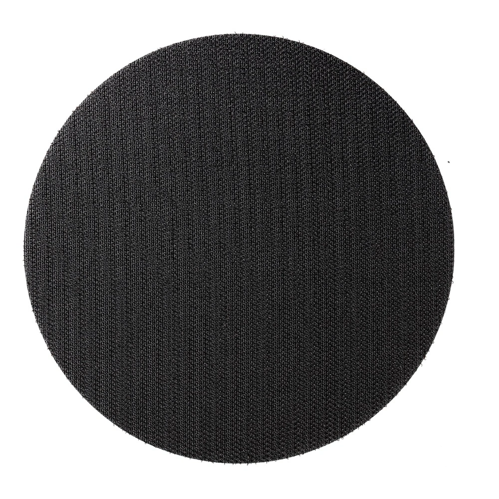 Black circular disc on white background