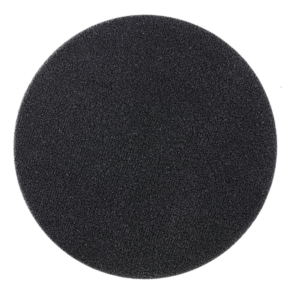 Black round disc, shown frontally on white
