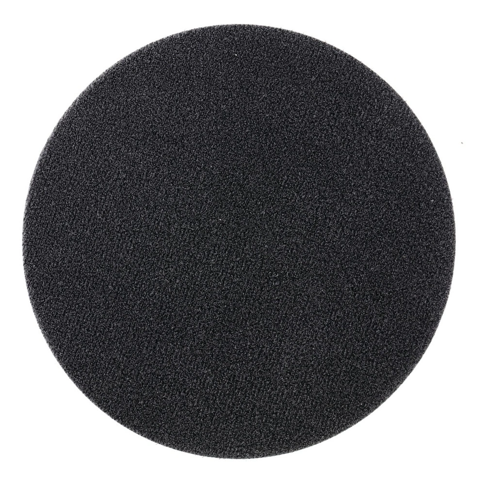 Black round disc, shown frontally on white
