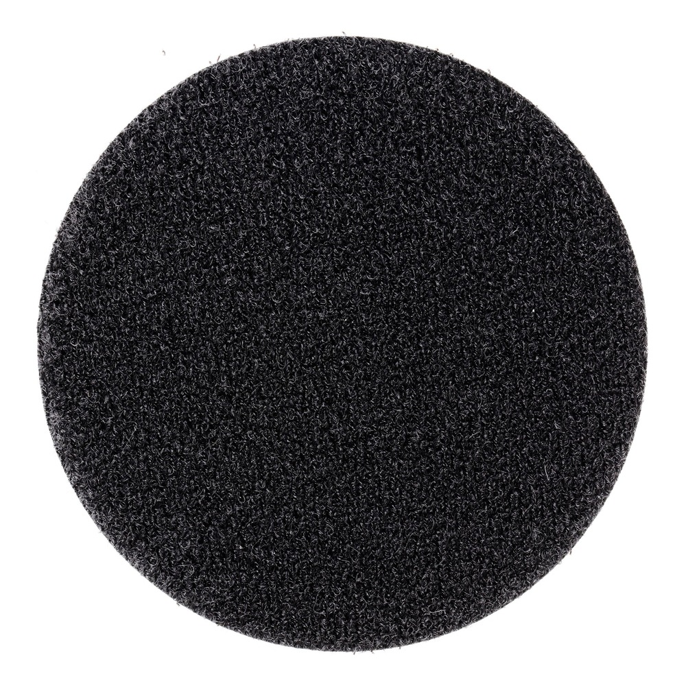 Another black round disc, front view with loop texture