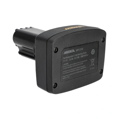 צילום מוצר של סוללה חכמה Mirka 5.0 אמפר-שעה - Product view of Mirka Intelligent Battery BPA 11150