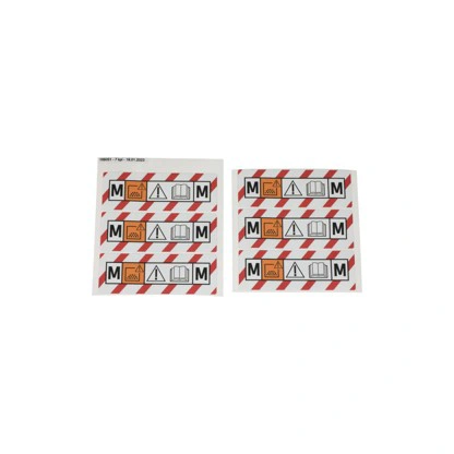 צילום מוצר של תווית סיווג אבק M ל-DEXOS - Product view of Dust Class Label M for DEXOS