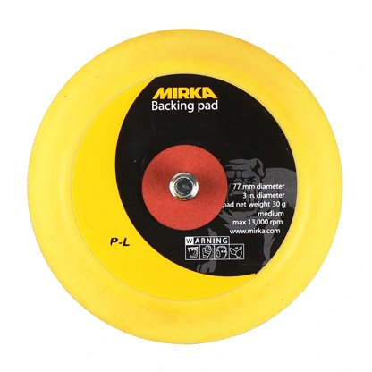 צילום מוצר של פלטת ליטוש 77 קשיחות בינונית - Product view of Backing Pad 77 mm 1/4" Grip Medium