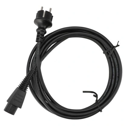 צילום מוצר של כבל חשמל ניתן גרסת EU - Product view of Rewireable Mains Cable 4,3m 230 V EU