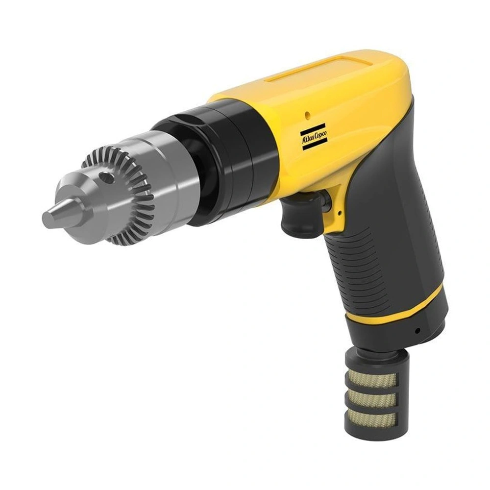 Yellow-black pistol drill, angled left view