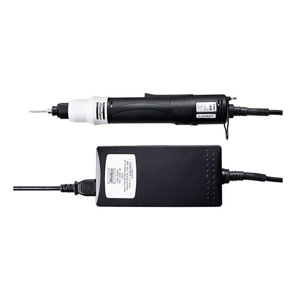Electric screwdriver with control unit and cable