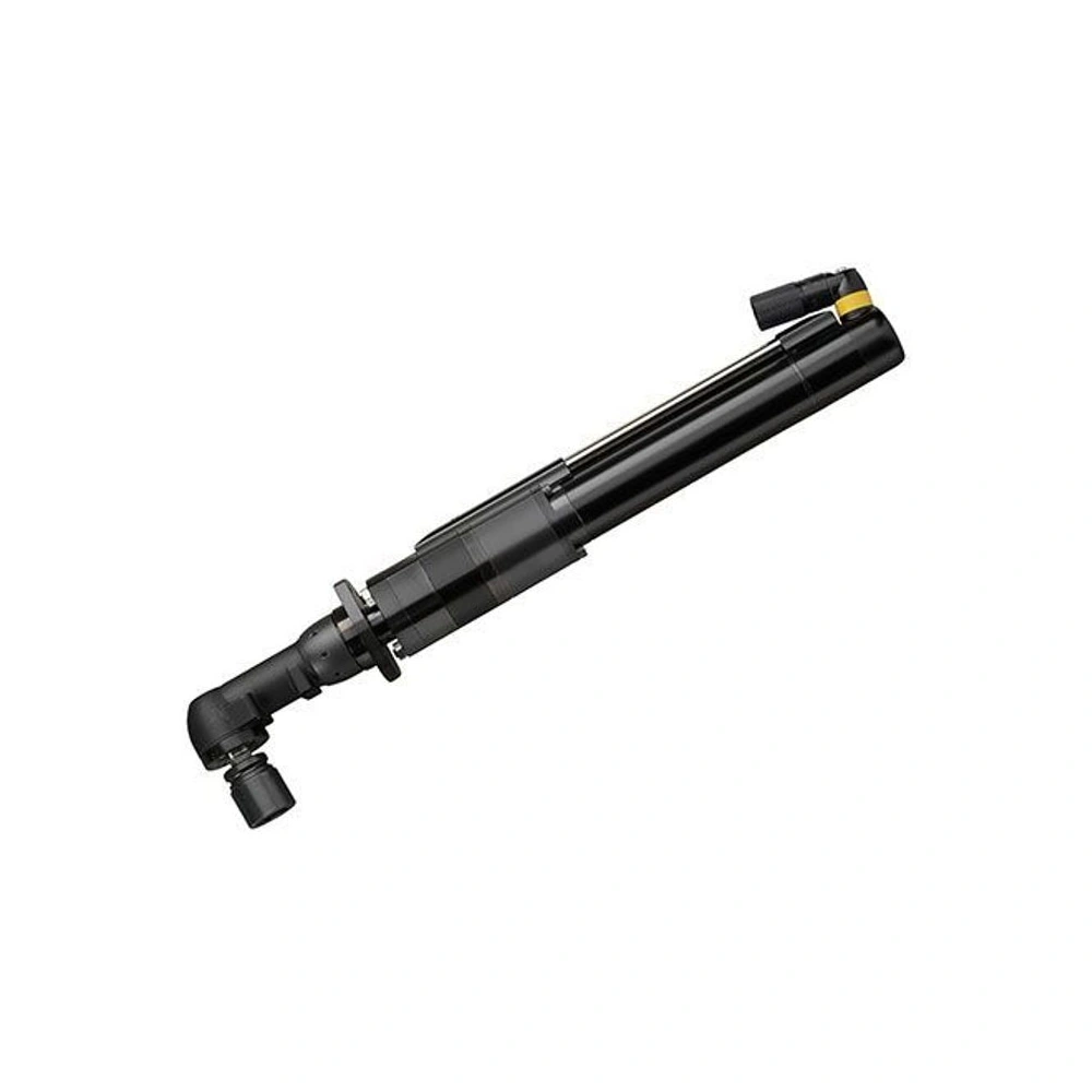 Black modular angle nutrunner at an angle
