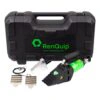 Black carry case, tool, and separate accessories