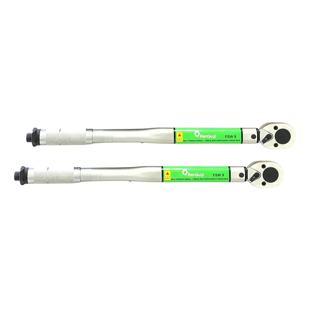 Two parallel tool rods on white background