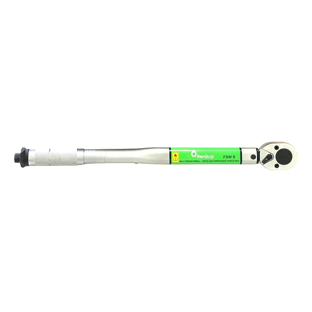 Long silver tool rod on white background