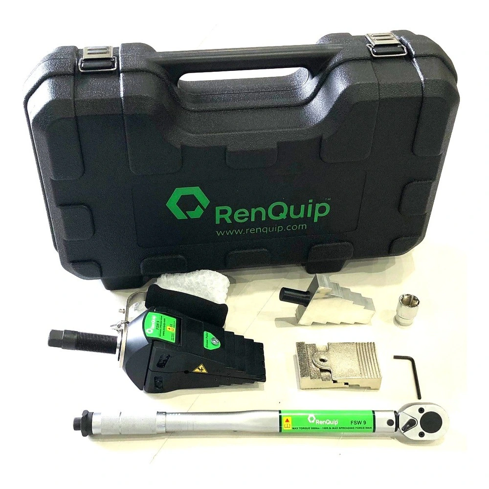 Hard case with tool and parts laid out