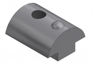 צילום מוצר של אום חריץ M6 - Product view of Slot nut M6