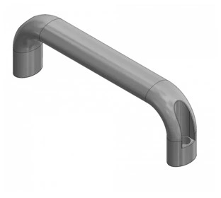 צילום מוצר של ידית כולל 2 יח' בורג ראש כיפה - Product view of Handle incl. 2 pcs cap screw