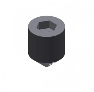 צילום מוצר של בורג אלן ללא ראש M6 x 8 - Product view of Grub screw M6 x 8