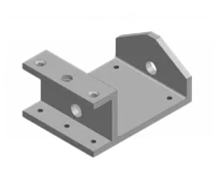 צילום מוצר של תושבת גלגלת קבועה - Product view of Roller bock fixed