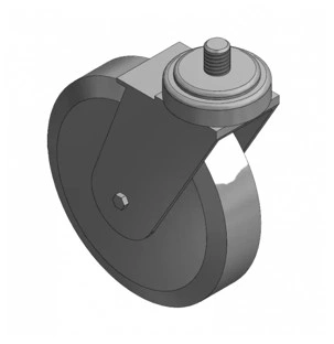 תקריב של גלגלית ללא הידוק - Close-up of Castor without clamp