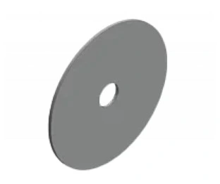 תקריב של שייבה 140 x 22,5 x 3 mm - Close-up of Washer 140 x 22,5 x 3 mm
