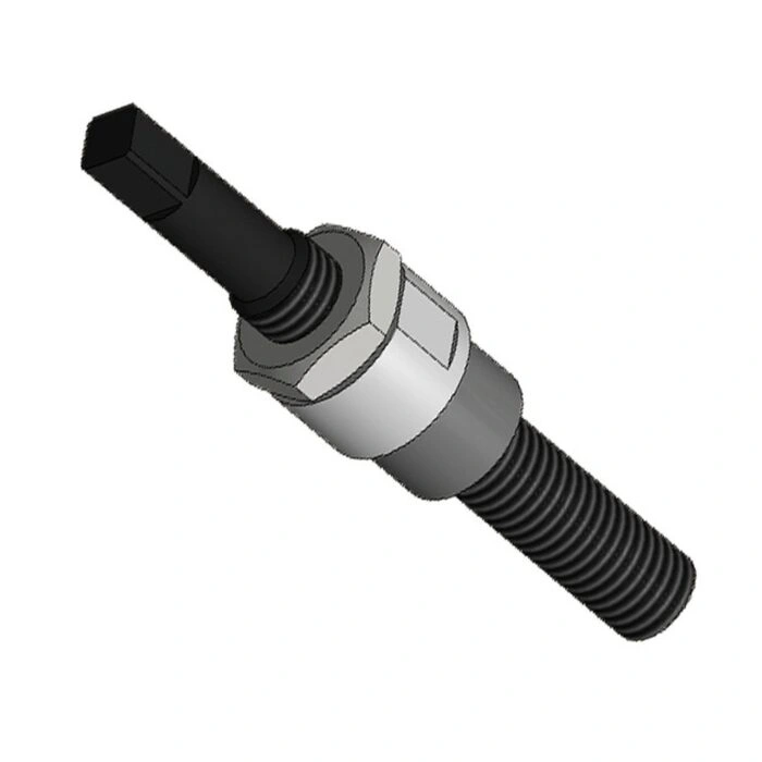 מתאם Roscamat להתקנת תותבי Helicoil על רקע לבן - Roscamat Helicoil insert fitting on a white background