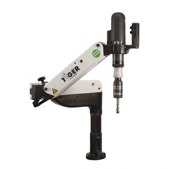מכונת ההברזה החשמלית Roscamat Tiger על רקע לבן - Roscamat Tiger electric tapping machine on a white background