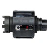מד מומנט שחור, מבט חזיתי על רקע לבן - Black torque meter, front view on white