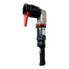 מפתח זוויתי חשמלי שחור ואפור, מבט אלכסוני - Black and gray electric angled wrench, angled view