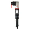מפתח זוויתי חשמלי שחור ואפור, מבט חזית - Black and gray electric angled wrench, front view